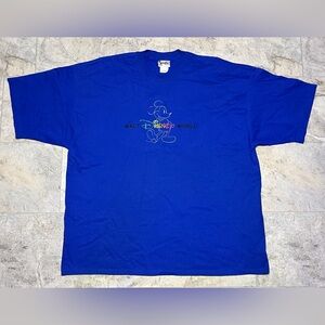 Vintage Walt Disney World T-Shirt Mens 2XL Mickey Mouse Cartoon 90s Tee USA